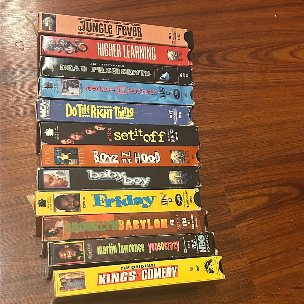 VTG 90s Black Cinema VHS Lot of 12 Collectibles